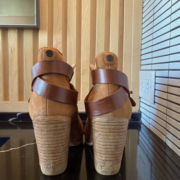 Rag and Bone leather strapped suede boots - Picture 3 of 4